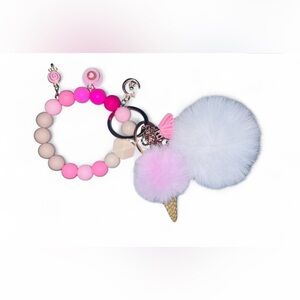 Sweet Treat Women’s Silicone Beaded Keychain